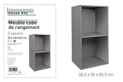Etagère Cube Rangement 2 Cases, Je commande !