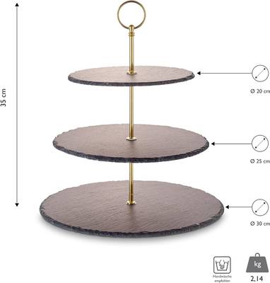 Etagere EW-ET-1782G mit 3 Ebenen