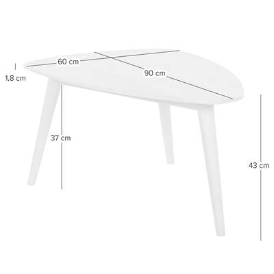 Massiver Couchtisch FINSBY 2er-Set