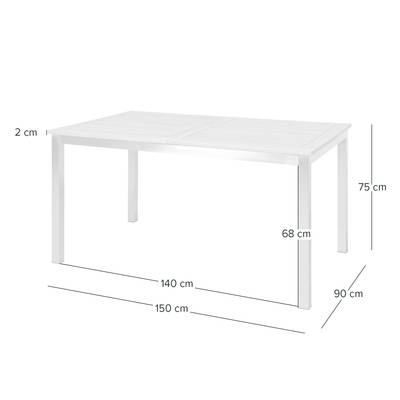 Essgruppe TEAKLINE 9-teilig Kombi A Plus