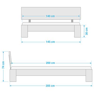 Doppelbett Perleto