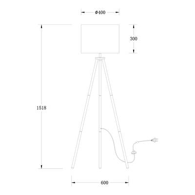 Stehleuchte Tripod Valma