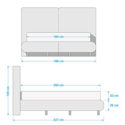 Boxspringbett Soho Pillow