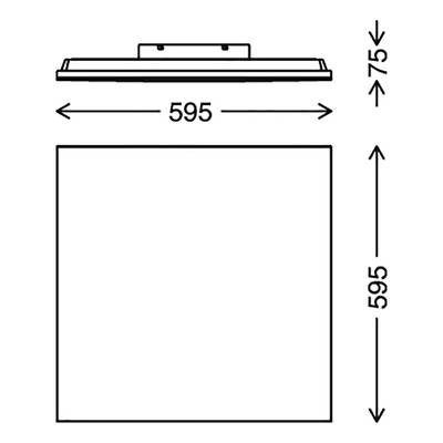 LED-Deckenleuchte  Frameless