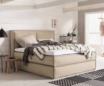 Premium Boxspringbett KINX mit Kopfteil