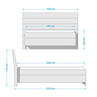 Boxspringbett Soft Lines Box