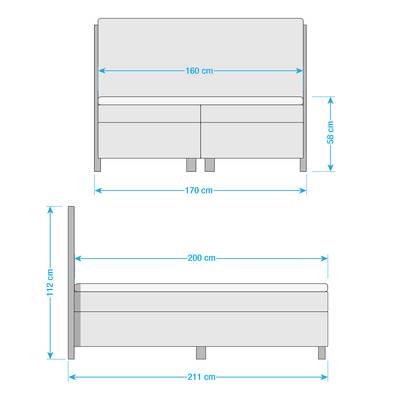 Boxspringbett California Box