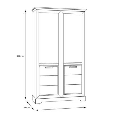 Vitrinenschrank New Dessa