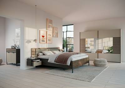 Schwebetürenschrank Barea - Spiegeltüren