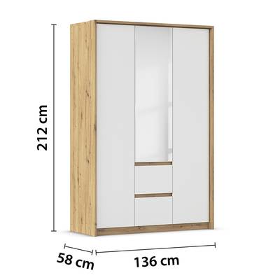 Drehtürenschrank Mainz mit Passepartout