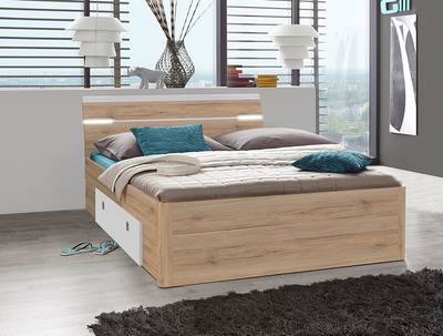 Beleuchtetes Bettgestell Menaun