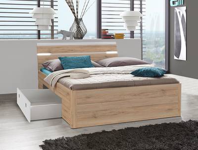 Beleuchtetes Bettgestell Menaun