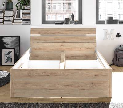 Beleuchtetes Bettgestell Menaun