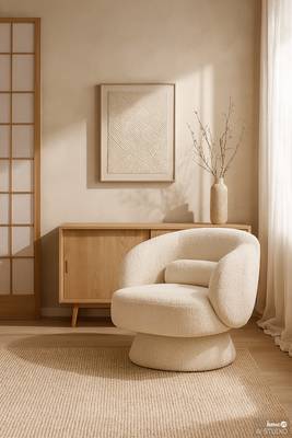 Draaibare loungefauteuil LANARE