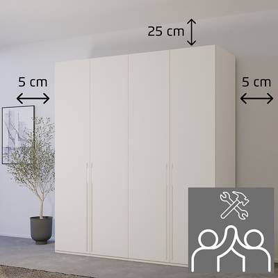 Drehtürenschrank Montclar - Griff Chrom