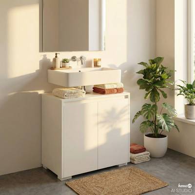 Waschbeckenunterschrank Gergov 2 Türen