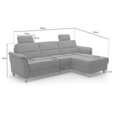 Ecksofa Cabanella  mit Longchair