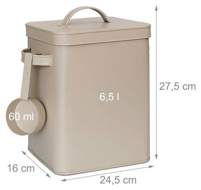 Luftdichte Metallbox mit Löffel kaufen