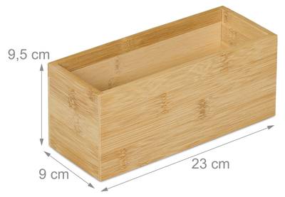 Pojemnik bambusowy 5five Simply Smart beżowy 18x15,5x12,5 cm * Cena, Opinie - Al