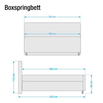 Boxspringbett Amadeo Kunstleder