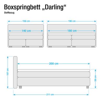 Boxspringbett Darling