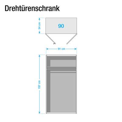 Drehtürenschrank Minosa I