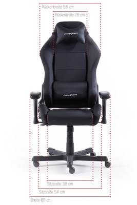 DXRacer Gaming Stuhl, home24 OH-DE01-N kaufen 