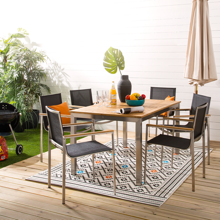 Essgruppe TEAKLINE 7-teilig Kombi D Plus