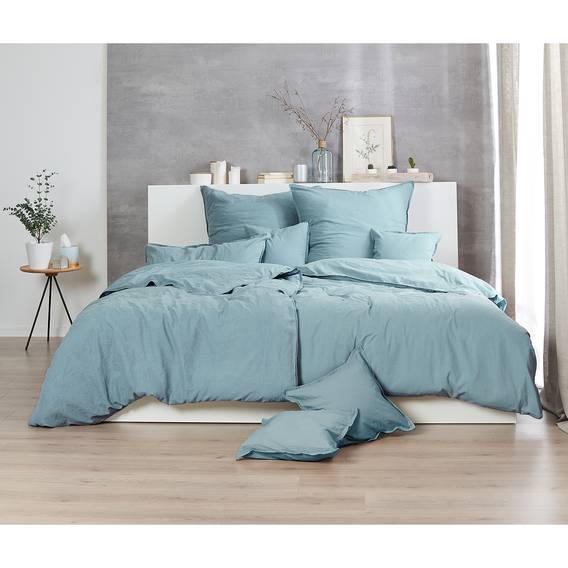 BaumwollstoffMintgrau Smood Bettwäsche 80 Pure 135 CmKissen 200 X IeEH2W9bDY