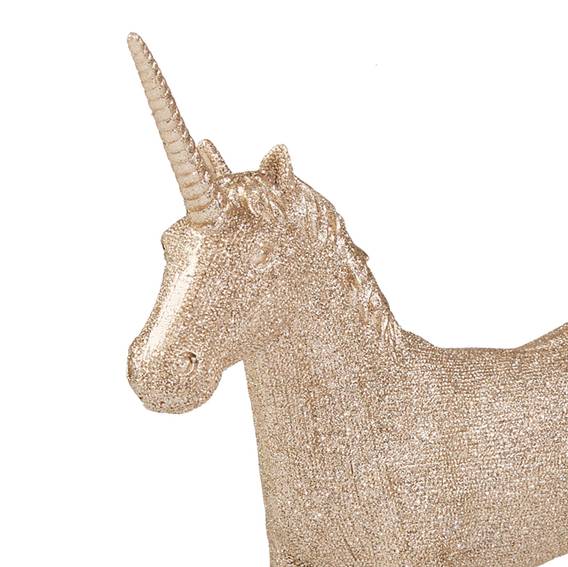 25 Dekofigur Einhorn Cm Glamour PolyresinGold FK1TJlc