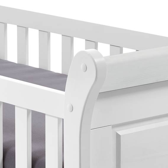 Babybett Nordische Bergen KieferWeiß Bergen Babybett nNm8w0v
