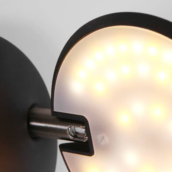 Zenith flammig EisenAcrylglas1 Led wandleuchte Schwarz A4L35Rjq