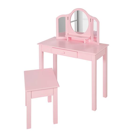 Make Up Tafel Met Hocker Roba 2 Delig Roze Home24 Be
