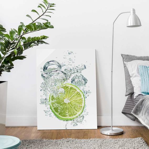 Mehrfarbig X KücheLime Echtglas Bild Cm Bubbles 75 100 Starkes 2eWIDY9EH