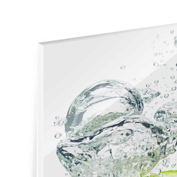 Mehrfarbig X KücheLime Echtglas Bild Cm Bubbles 75 100 Starkes 2eWIDY9EH