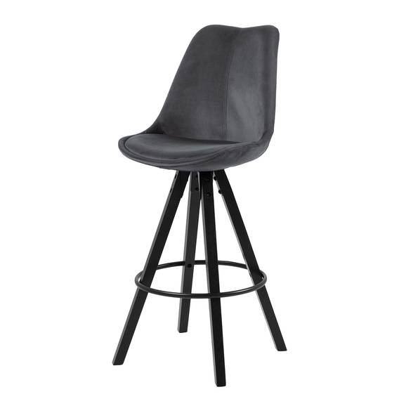 2 Pièce Lot Chaise Lot fauteuil en métal-Textiles Couleur Anthracite-Noir