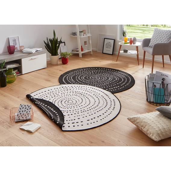 140 Inoutdoorteppich Bali Cm SchwarzØ c3ARj5Lq4