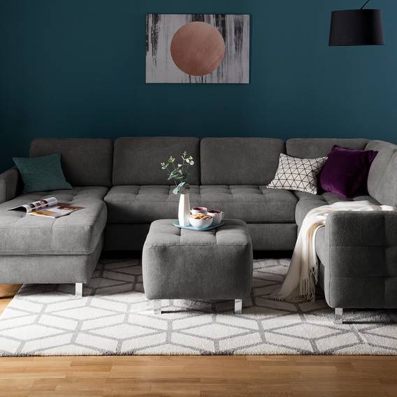 Polsterhocker Tanete - Strukturstoff | home24