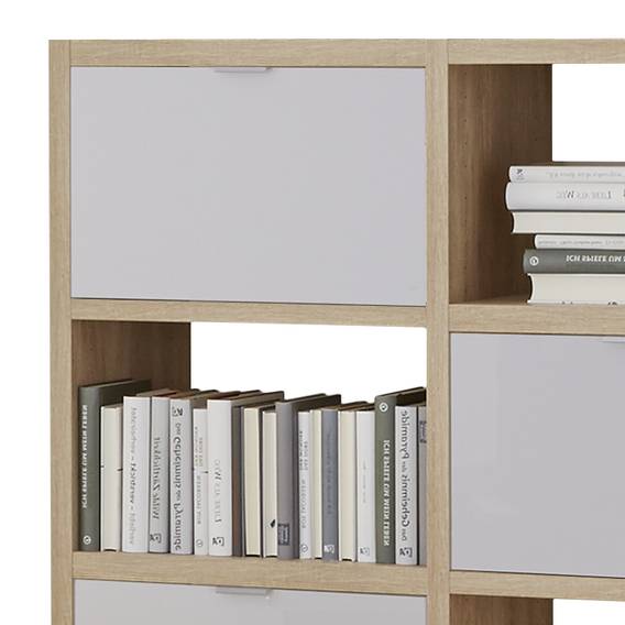 Regal Concept VII | home24.at Regal Ohio I Weiß Eiche Dekor | Regal eiche, Bücherregal