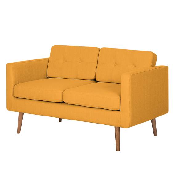 sofa croom i 2 sitzer webstoff senfgelb 4052368