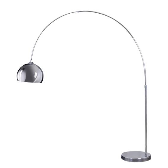 Elegante Innenlampe zum Aufstellen verchromte Tischleuchte Schirm verstellbar