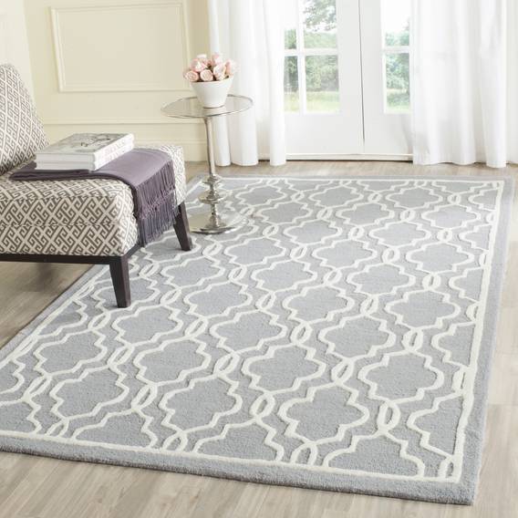 Teppich Oakley Silber Elfenbein Home24 At