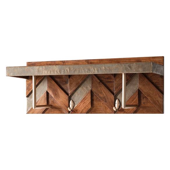 CalleaDesign Wandgarderobe UTUT-3 – Modulare Kleiderhaken Aus Holz & Aluminium, Erweiterbar