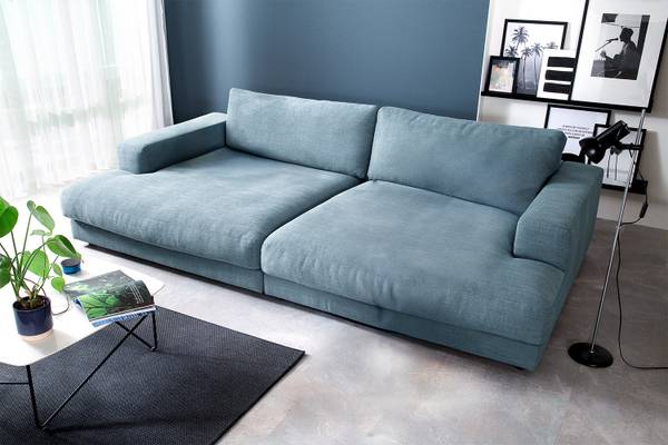 Big Sofa MADELINE Petrol - Tiefe: 170 cm