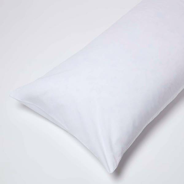 Seitenschläferkissen DP1302 Weiß - Baumwollstoff - 40 x 15 x 145 cm