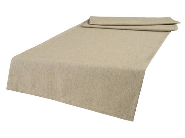 Tischläufer Wunschton Beige - Mischgewebe - 40 x 1 x 130 cm