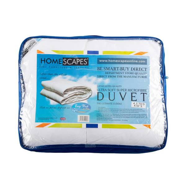 Kinderdecke Nizza Weiß - Microfaser - 120 x 10 x 150 cm