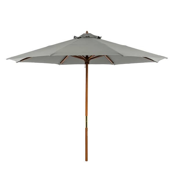 Parasol Sombrilla Gris - Gris - Diamètre : 270 cm