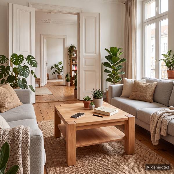 Couchtisch JanWOOD II - Kernbuche massiv - geölt