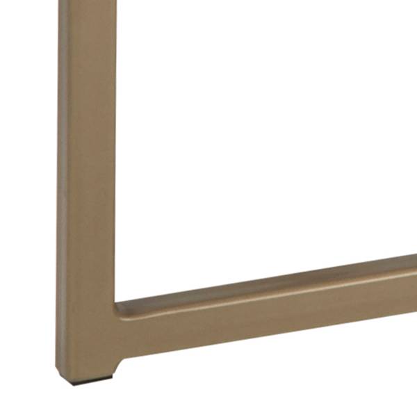 Tavolino da salotto Katori Marmo / Metallo - bianco / Ottone
